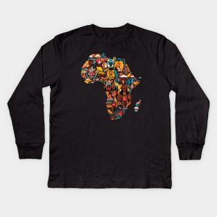 Africa-map Kids Long Sleeve T-Shirt